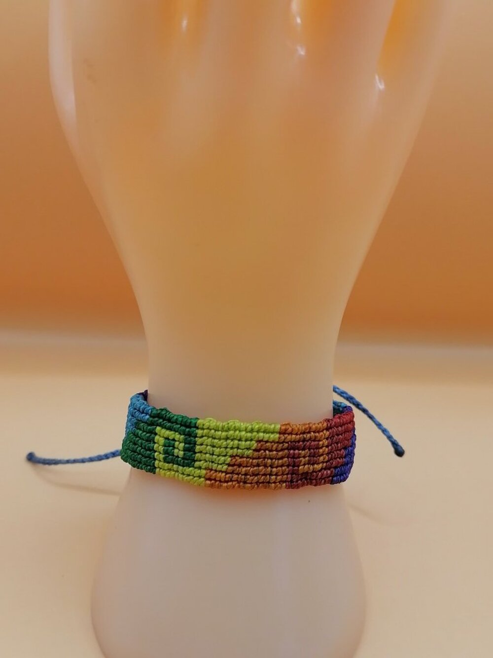 Gay Pride Flag Bracelet Love Friendship Handwoven Lesbian LGBT Rainbow